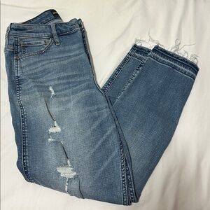 Hollister Blue High Rise Boyfriend Jeans (size 28)
